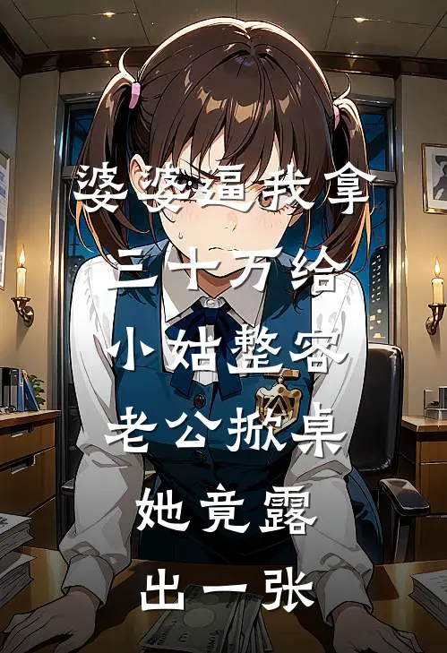 婆婆逼我拿三十万给小姑整容，老公掀桌，她竟露出一张