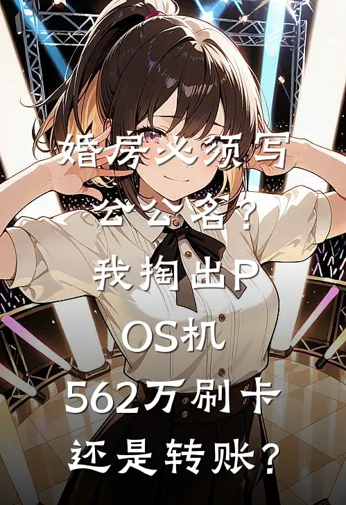 婚房必须写公公名？我掏出POS机：562万刷卡还是转账？