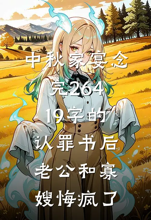 中秋家宴念完26419字的认罪书后，老公和寡嫂悔疯了