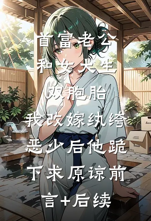 首富老公和女大生双胞胎，我改嫁纨绔恶少后他跪下求原谅前言+后续