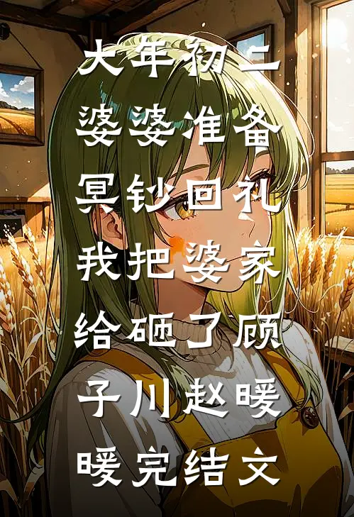 大年初二婆婆准备冥钞回礼，我把婆家给砸了顾子川赵暖暖完结文