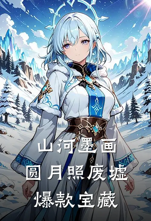 山河墨画，圆月照废墟爆款宝藏