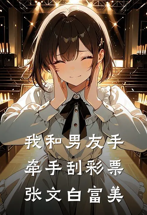 我和男友手牵手刮彩票张文白富美